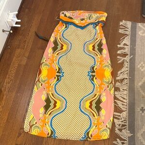 Anna Cate Colorful Strapless Dress